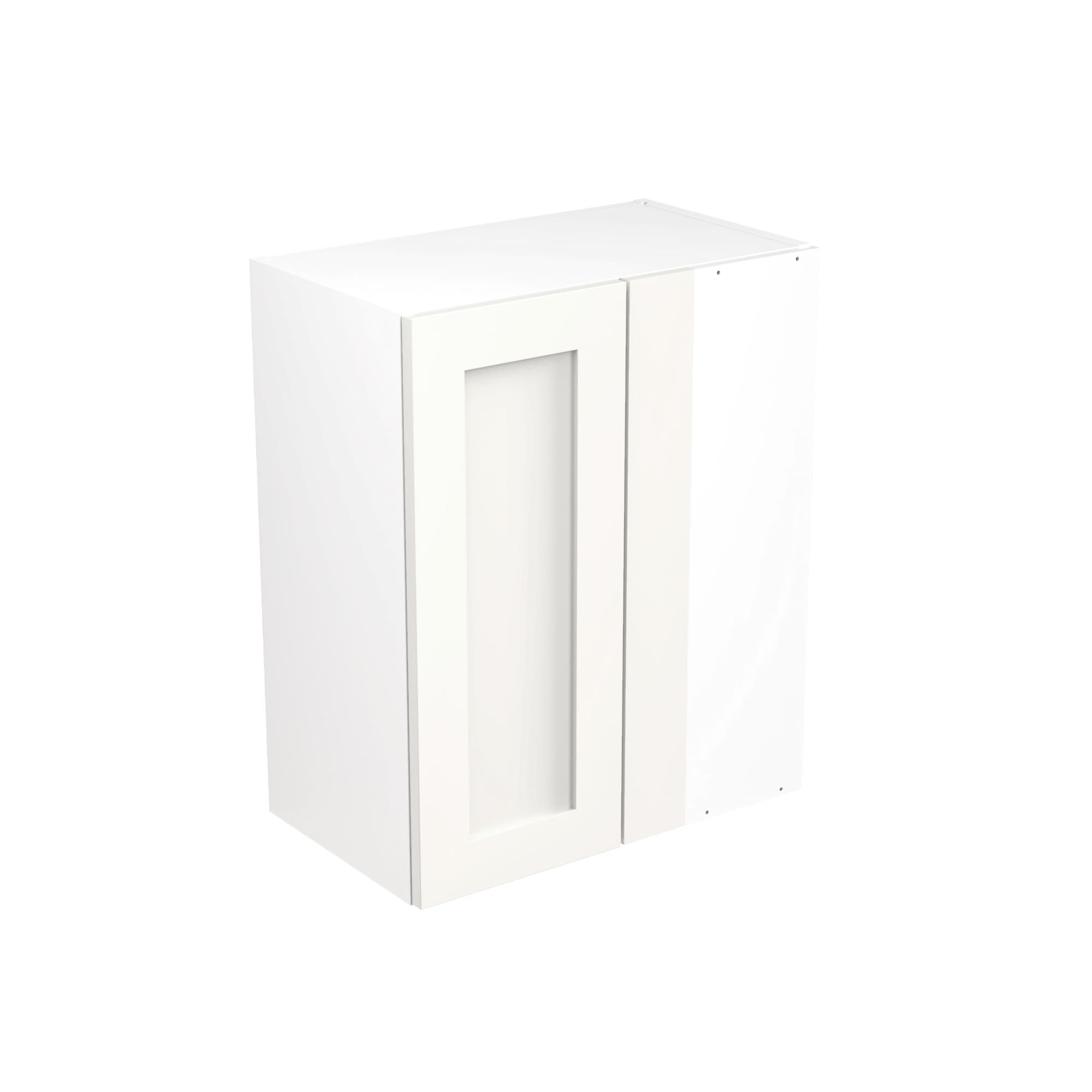 Flatpack Closed Corner Wall Unit Shaker Ultra Matt White 600mm - FKKH0516