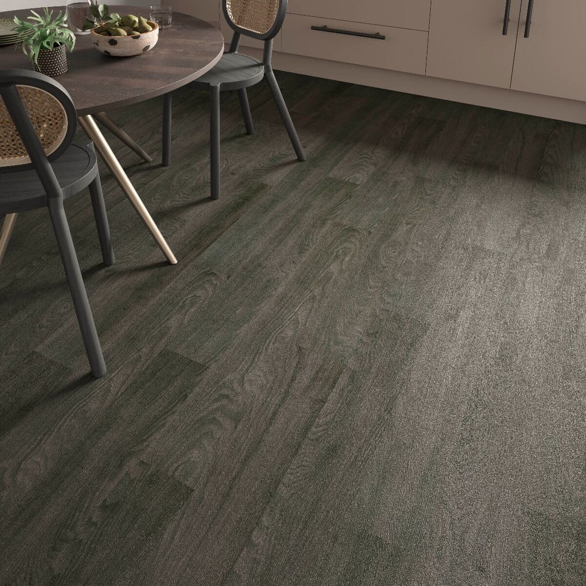 ClickLux Click-Fit Luxury Vinyl Tiles Black Elm 18x122cm