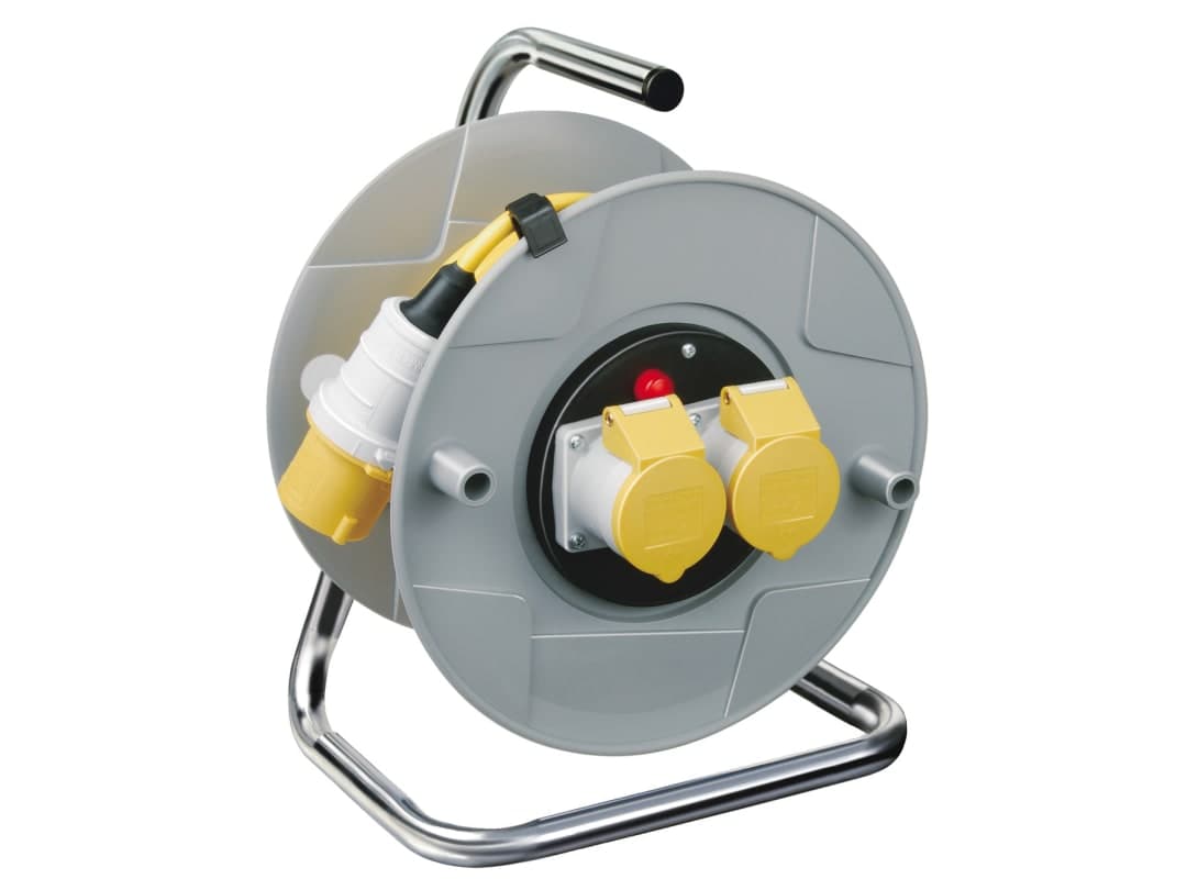 Brennenstuhl AK 260 Cable Reel 110V 16A 2-Socket 50m 1098783