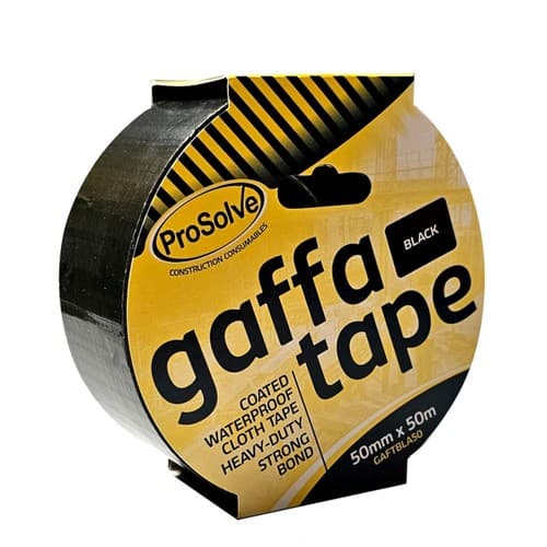 ProSolve Gaffa Tape - 50mm x 50mtr Black