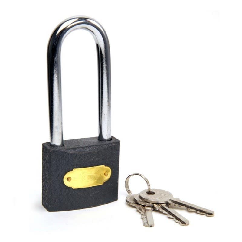 Tri-Circle 50mm Iron Padlock - Long Shackle
