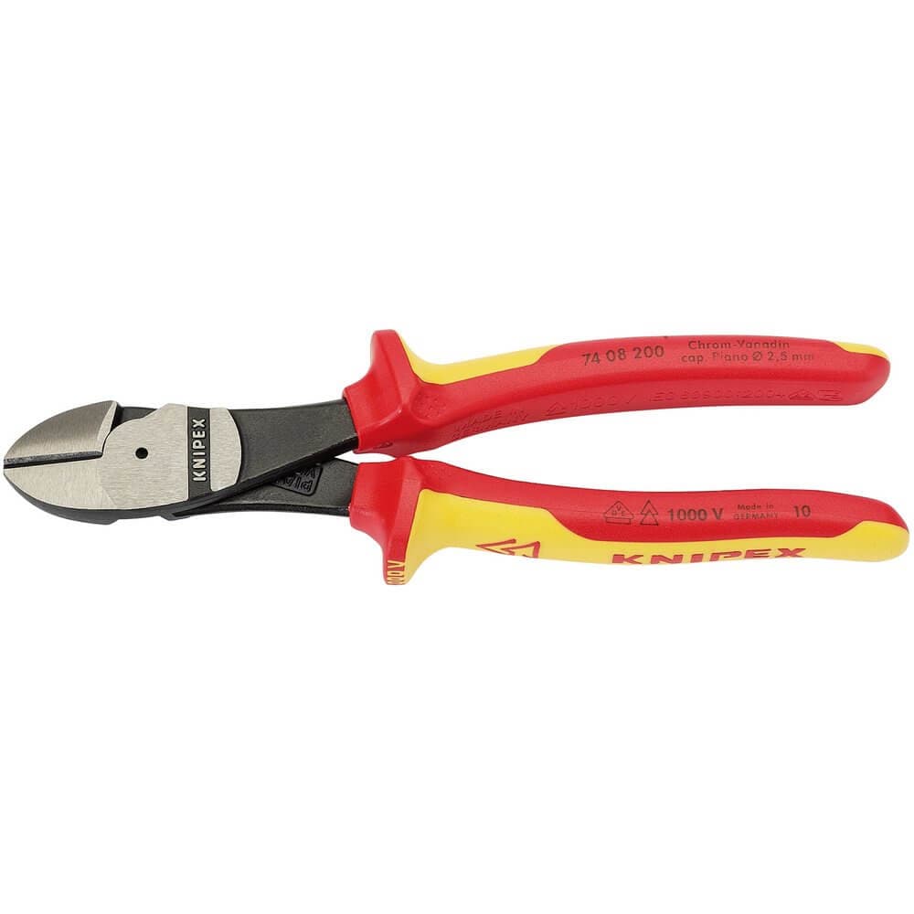 Knipex 31929 74 08 200Uksbe Vde Fully Insulated High Leverage Diagonal Side Cutters 200Mm each