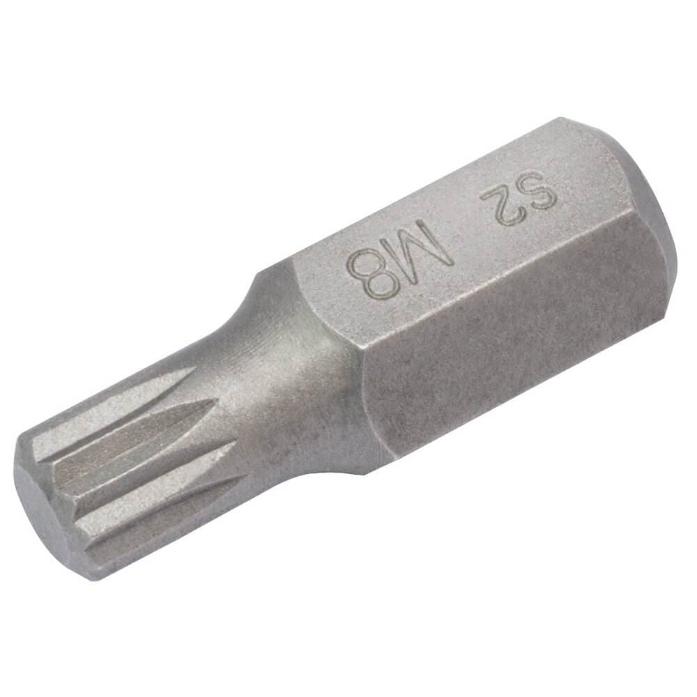 Draper Expert 33341 M8 X 30Mm Spline 10Mm Insert Bit For Mechanicfts Bit Sets each