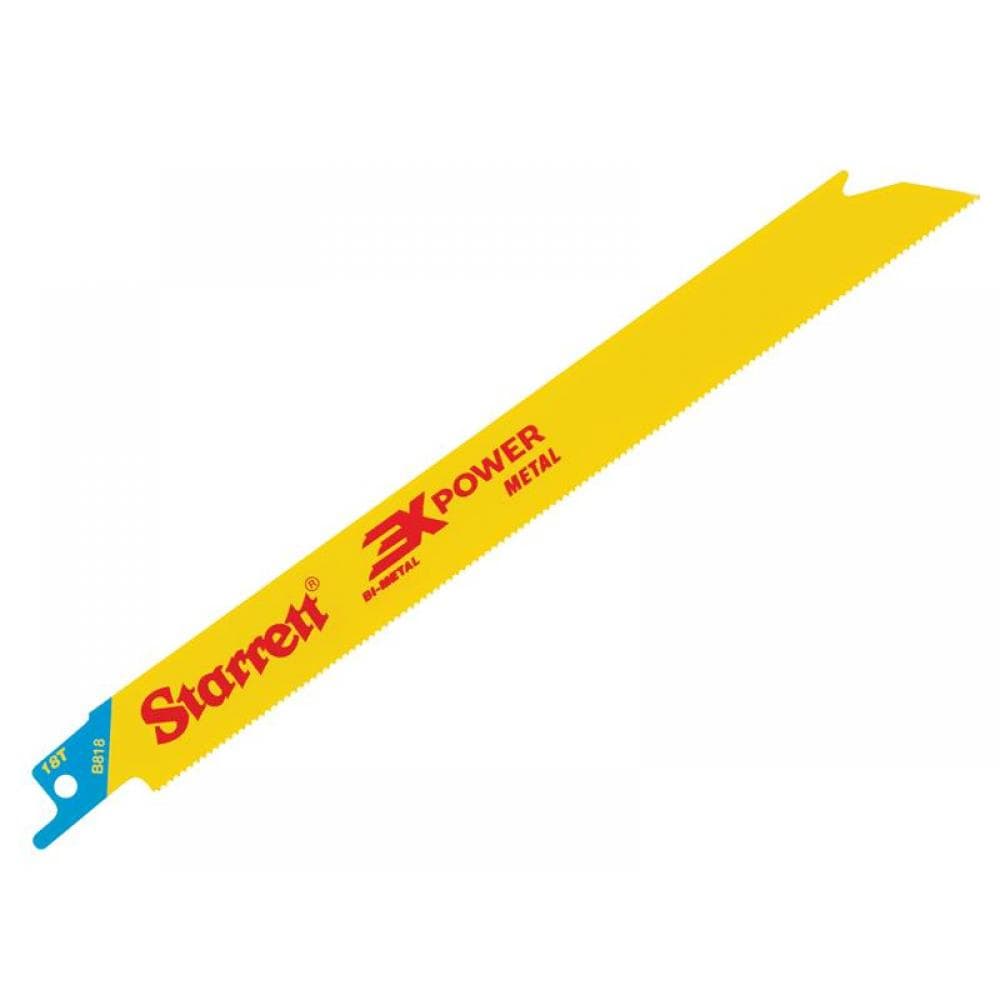 Starrett B818-5 B818-5 Bi-Metal Reciprocating Blade Metal Straight 203Mm 18 Tpi (Pack 5)