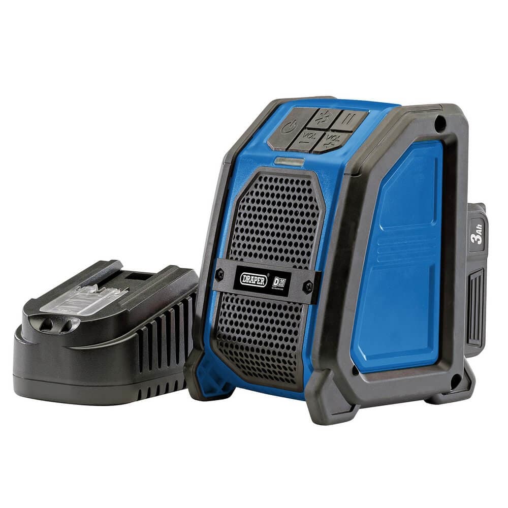 Draper 94903 D20 20V Wireless Speaker With 1 X 3.0Ah Battery And Charger each 1