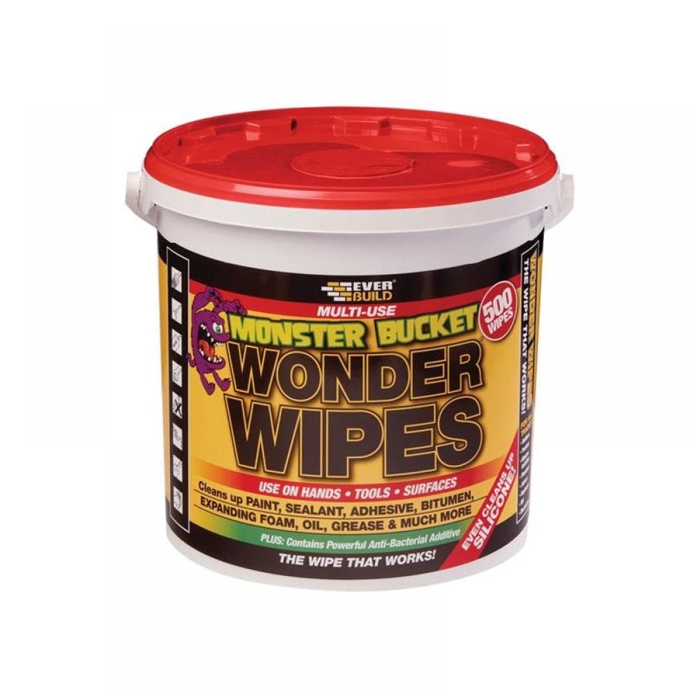 Everbuild Sika 524290 Monster Wonder Wipes (Tub 500)