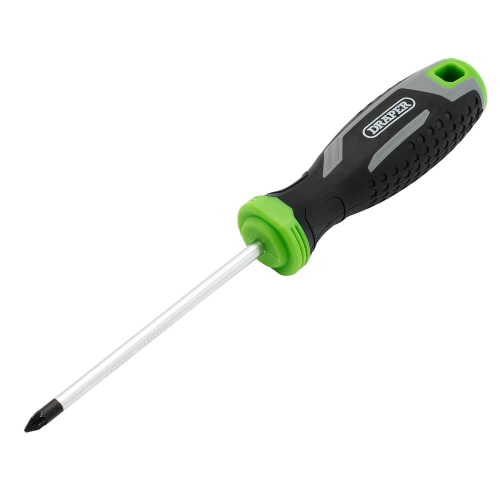 Draper Pozi Soft Grip Screwdriver Pz1 X 100Mm Pk 1 13370