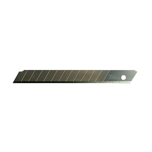 Timco UBSNAP18 Snap Off Utility Knife Blades 100 X 18 X 0.6 Blister Pack 10