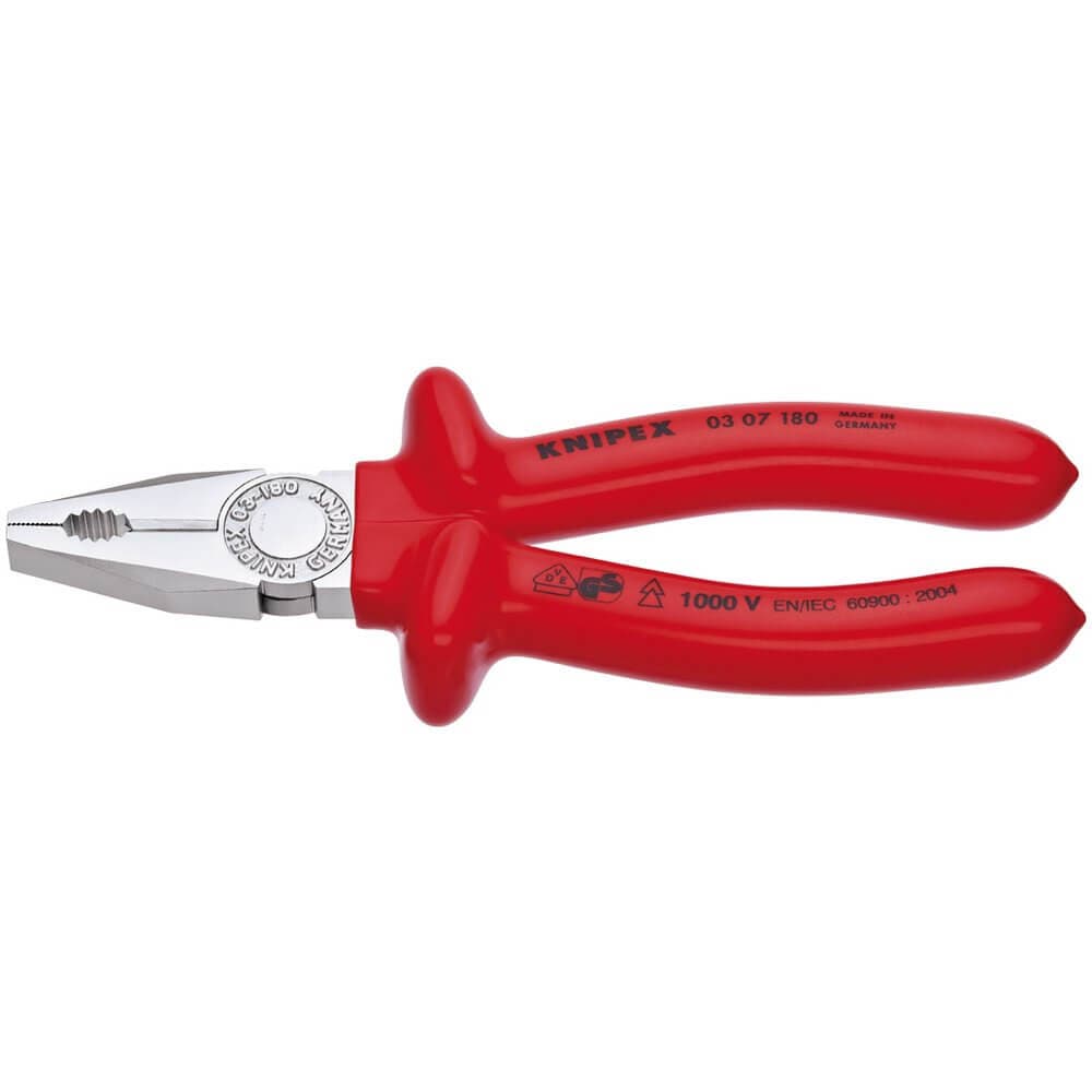 Knipex 21452 03 07 180 Fully Insulated S Range Combination Pliers 180Mm each
