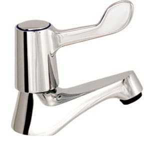 Mv 1/2in Chrome Basin Taps Straight Lever (Pr) L1