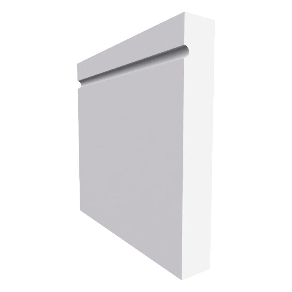 BuildingMaterials.co.uk Square Edge C Grooved MDF Skirting Board Unprimed 4200mm x 145mm x 18mm