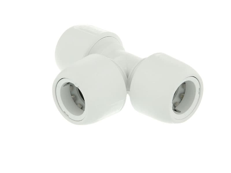 Hep2O equal tee white 22mm