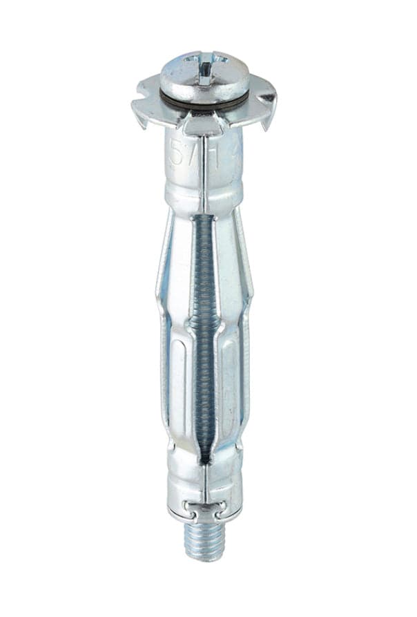 Metal Cavity Anchors - Zinc M5 x 52 (60mm Screw) 100 per box