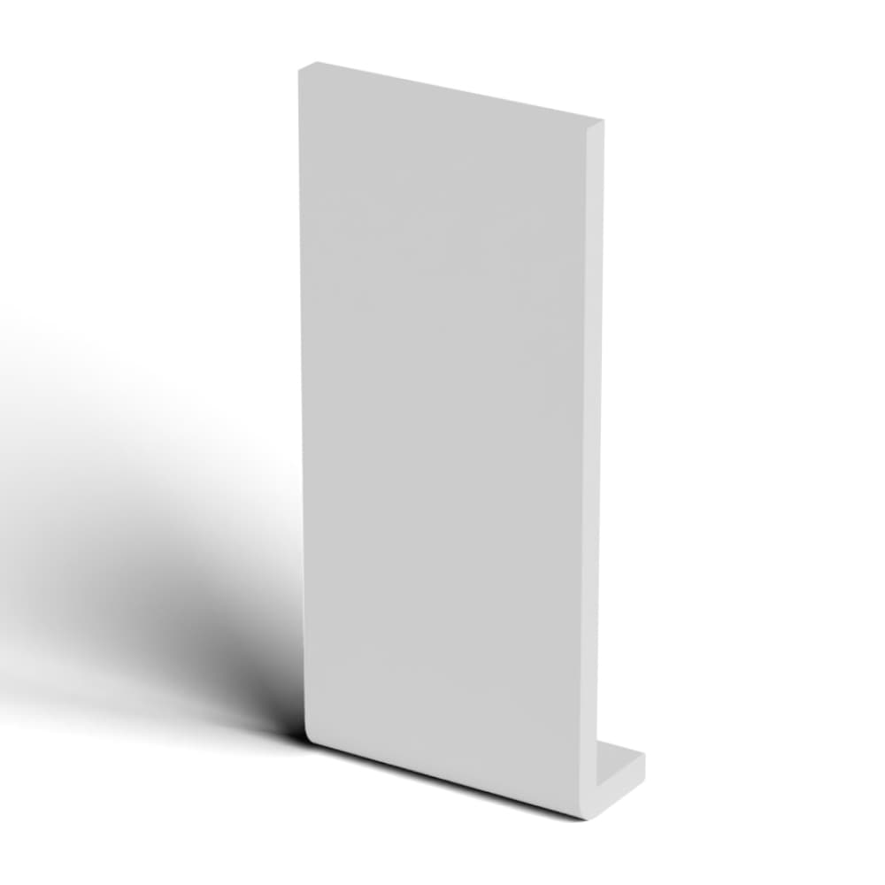 225mm White Fascia Capping Board - 10mm x 5mtr