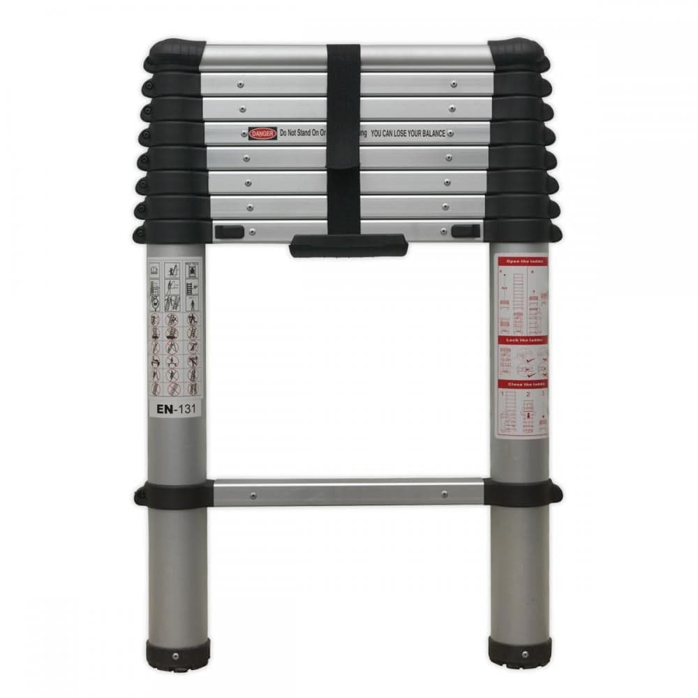 Sealey ATL09 Aluminium Telescopic Ladder 9-Tread En 131