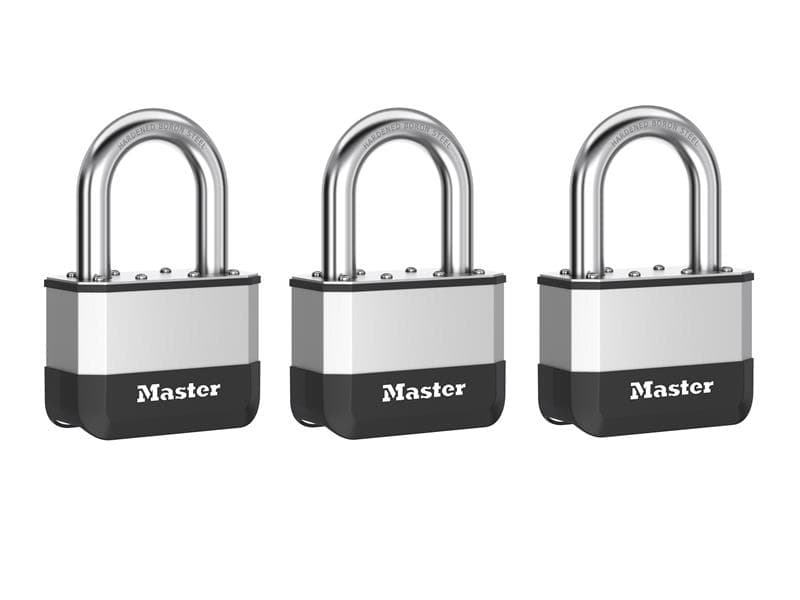 Master Lock PK1EURTRILF Elite™ Laminated 45Mm Padlock - 38Mm Shackle (Pack Of 3)