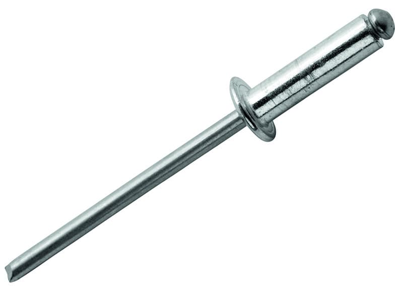 Rapid 5000379 Standard Aluminium Rivets 4 X 12Mm Bag Of 100