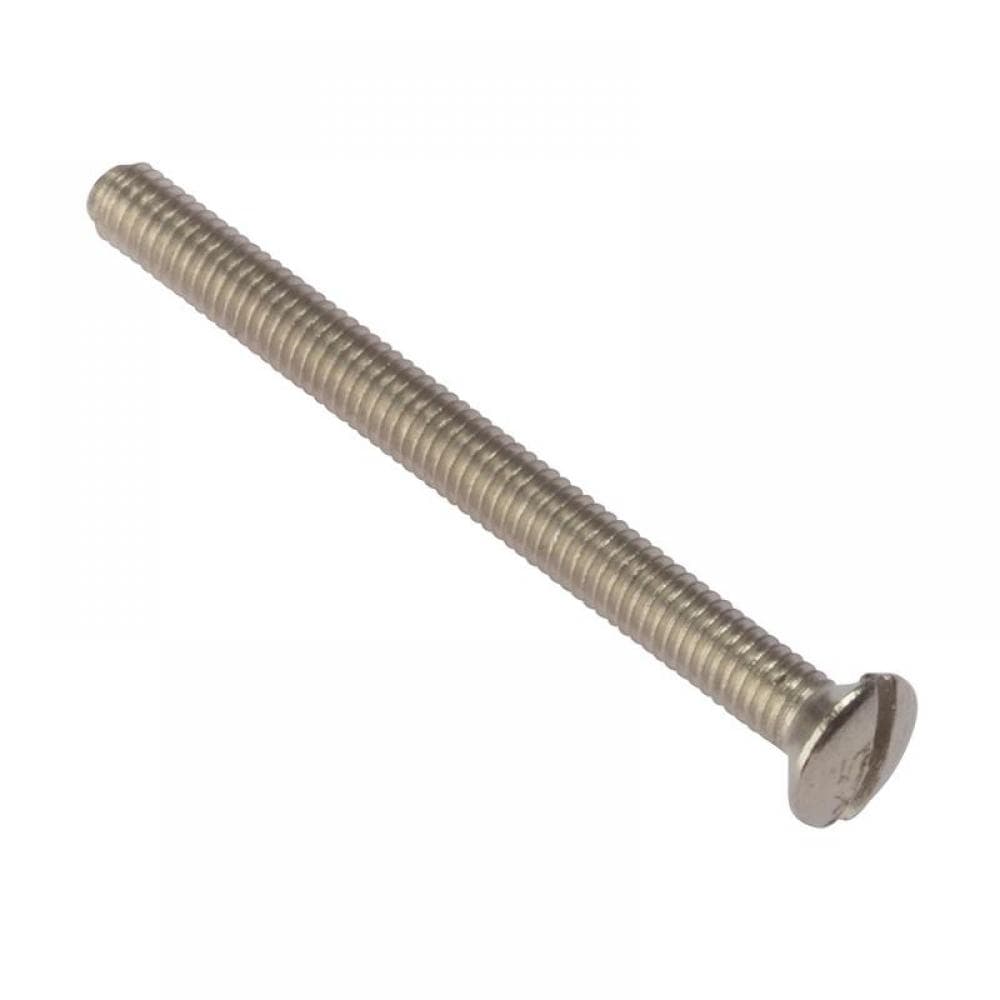 Forgefix 100SS3525NP Socket Screw Slotted Raised Head Nickel Plated 3.5 X 25Mm Bag 100