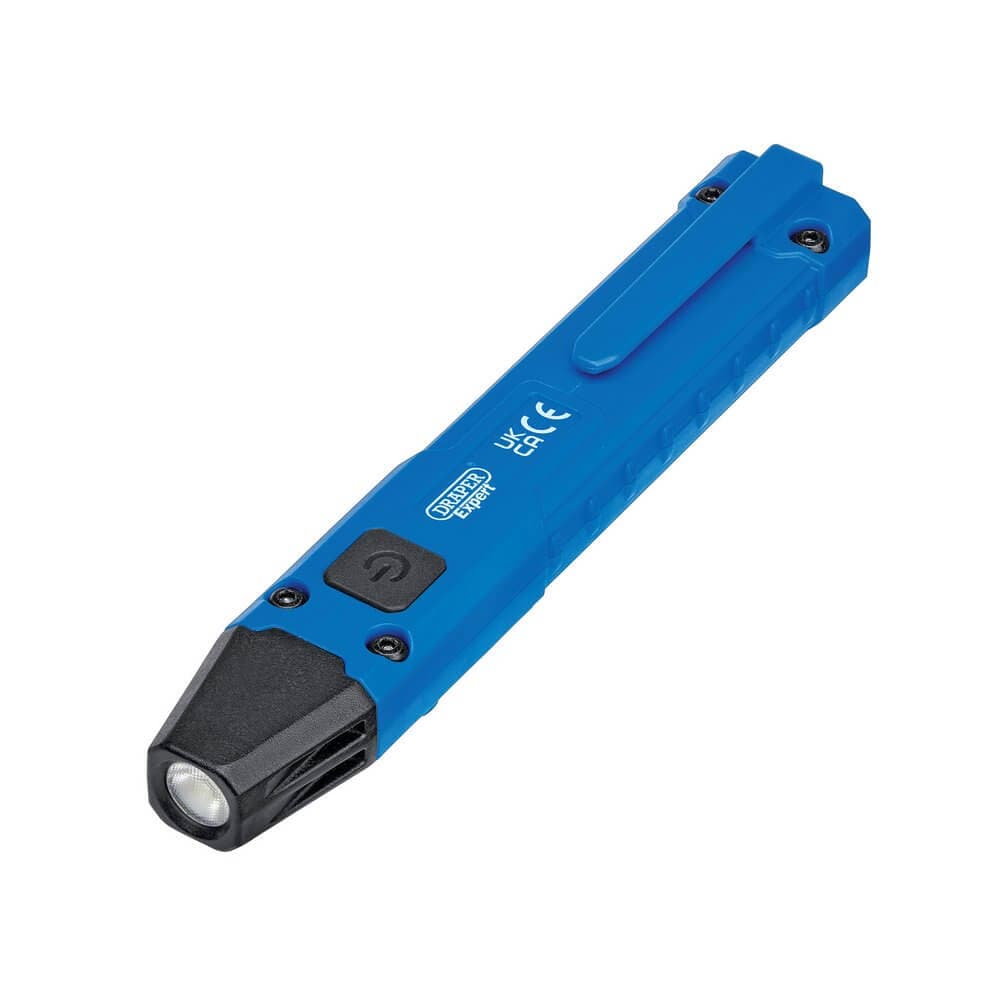Draper Expert Smd Led Wireless/Usb Rechargeable Pen Light 5W 250 Lumens Usb-C Cable Supplied Pk 1 23845