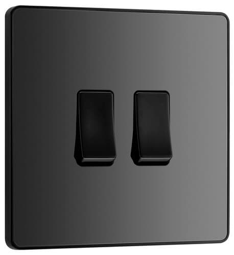 Screwless Flatplate Polished Chrome Switched 13A Fused Connection Unit FPC50-01