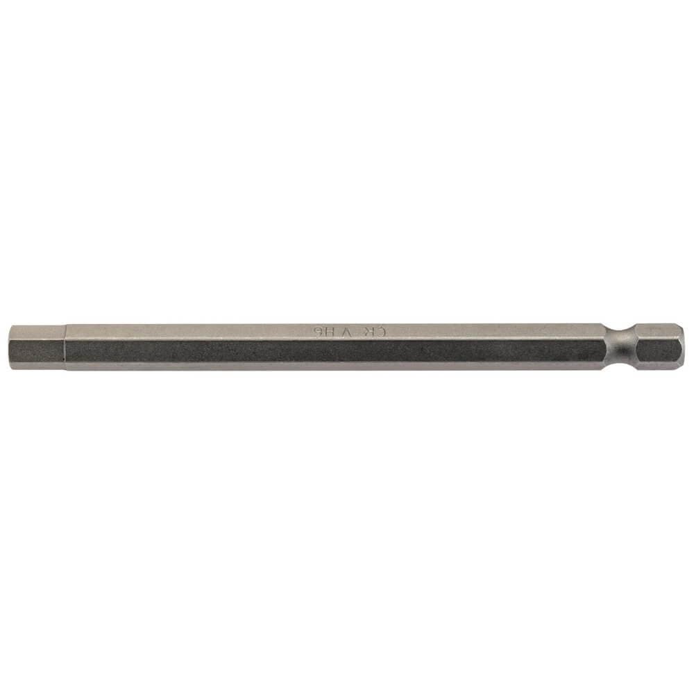 Draper 64375 Hexagonal Insert Bit 6Mm 1/4in Hex 100Mm Long (Pack Of 1) each