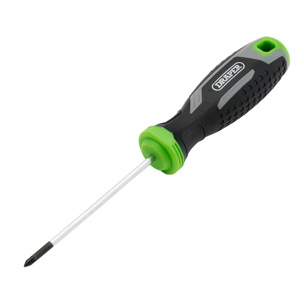 Draper Pozi Soft Grip Screwdriver Pz0 X 75Mm Pk 1 13369