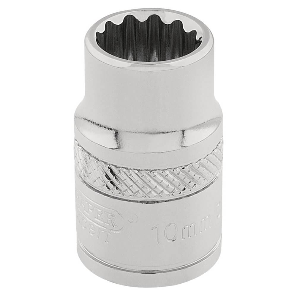 Draper Expert 32770 Hi-Torq® 12 Point Socket 3/8in Sq. Dr. 10Mm each