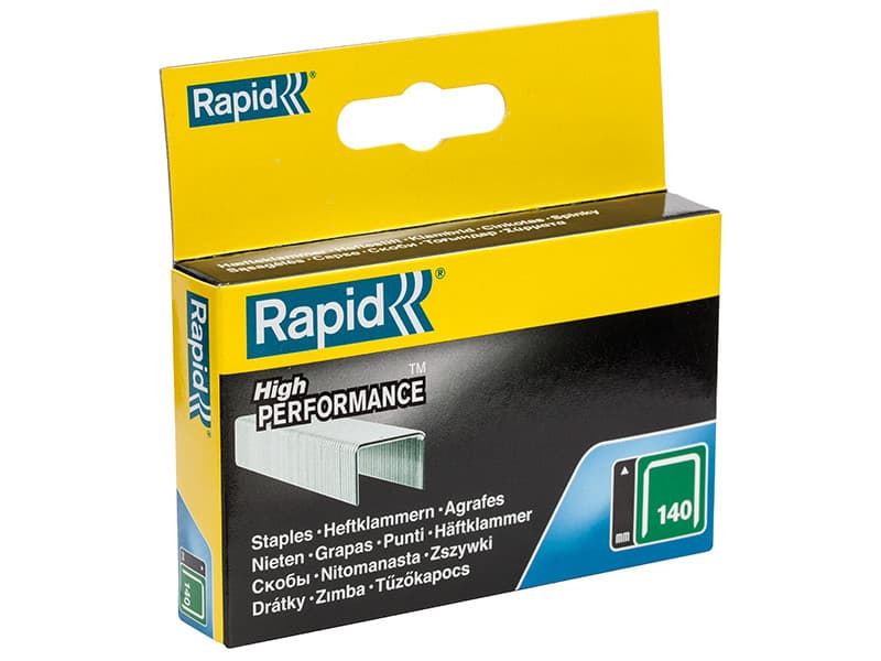Rapid 11910731 140/10 10Mm Galvanised Staples (Box 2000)