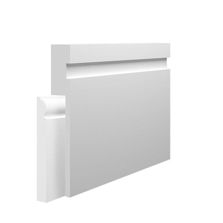 15mm Grooved MDF Skirting Board Cover