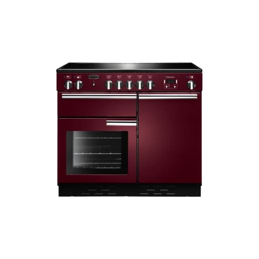 Rangemaster Professional Plus Induction Range Cooker 100cm Cranberry with Chrome Trim - PROP100EICY/C
