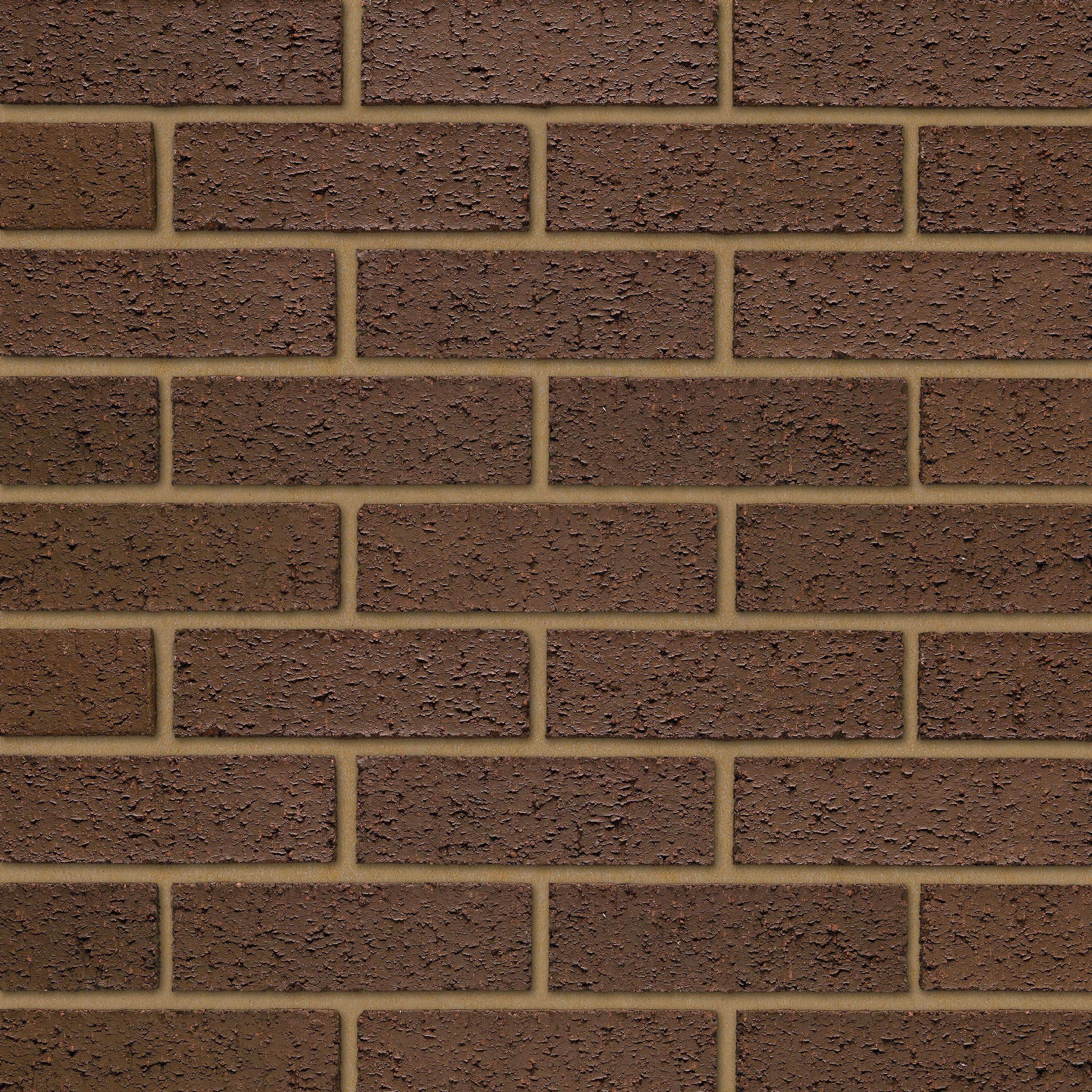Ibstock Brown Head Bracken Rustic Brick - Pack of 500, Size: 215x102.50x65mm