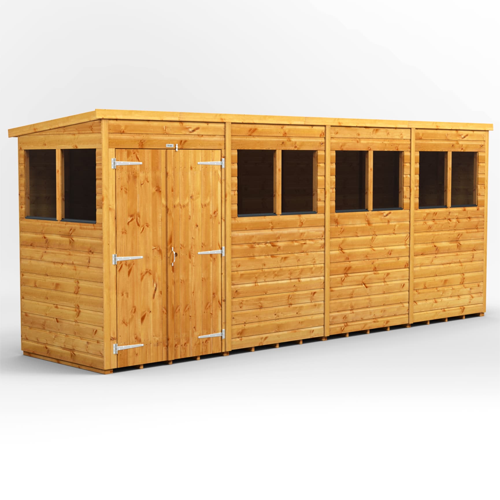 Powersheds 16 x 4 Power Pent Double Door