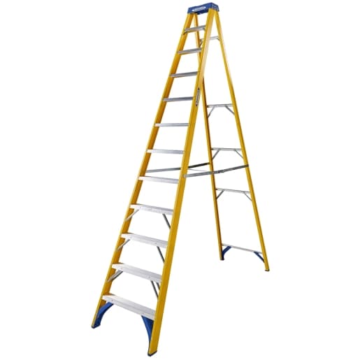 Werner 7161218 Fibreglass Stepladder 12 Tread