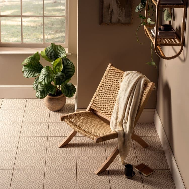 Original Style Odyssey Grande Leigh Taupe on Chalk Tile 30x30cm