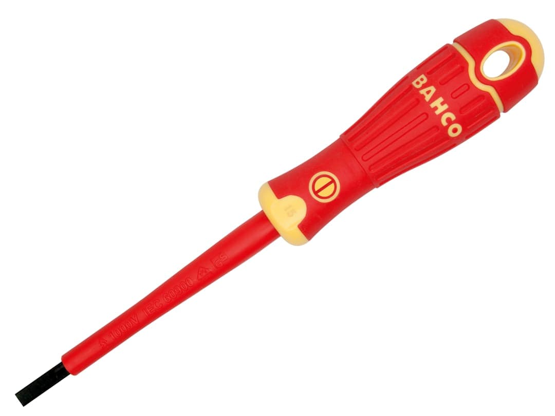 Bahco BAHCOFIT Insulated Slotted Screwdriver 2.5 x 75mm B196.025.075