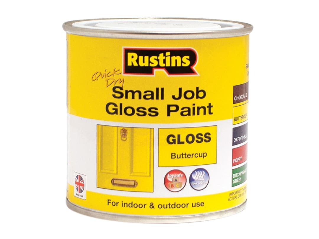 Rustins Quick Dry Small Job Gloss Buttercup 250ml GPBUW250