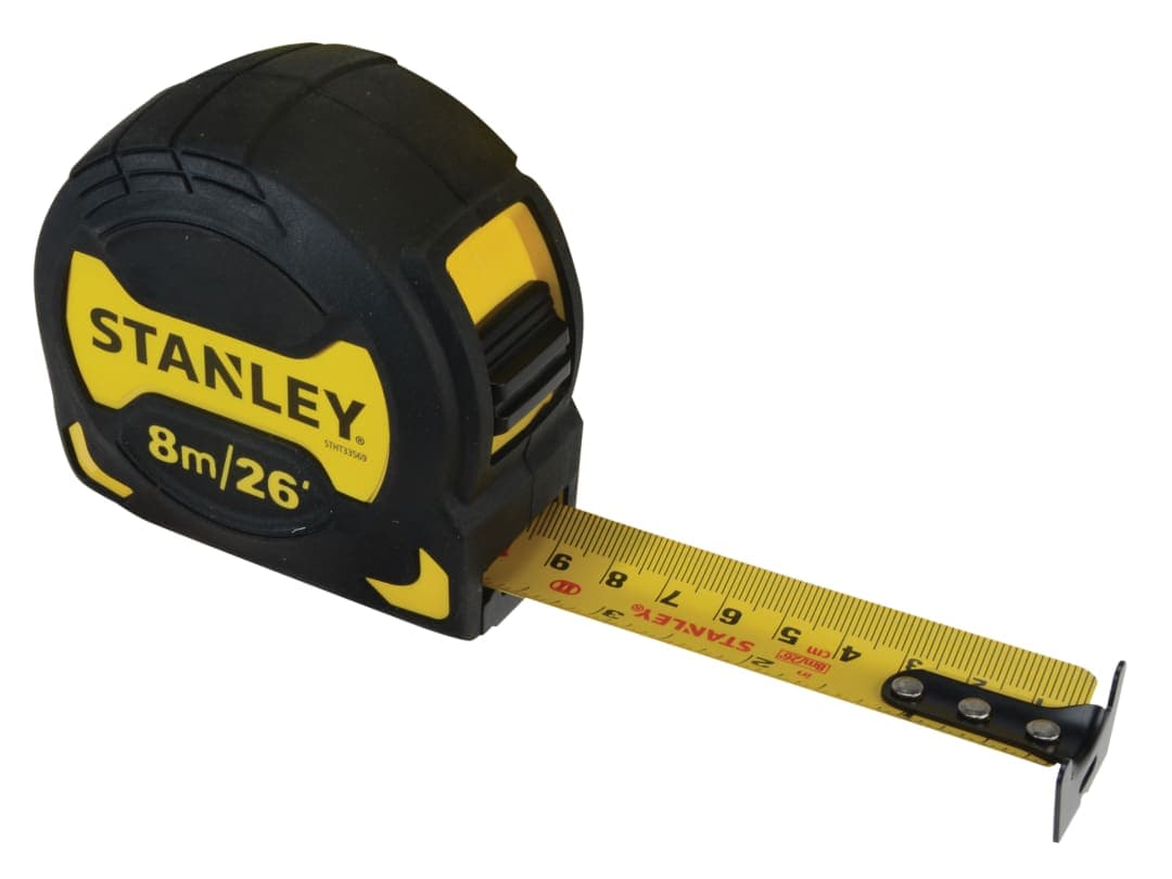 STANLEY® Hand Tools Grip Pocket Tape 8m/26ft (Width 28mm) STHT0-33569