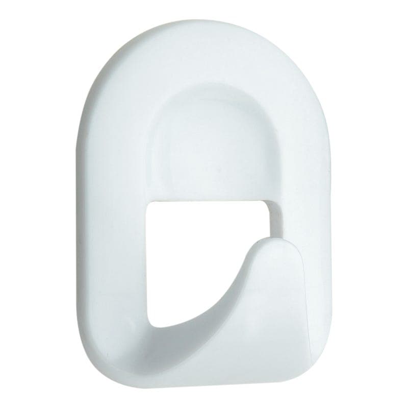 Self Adhesive Jumbo Hook - 90mm - White - Single - Decohooks