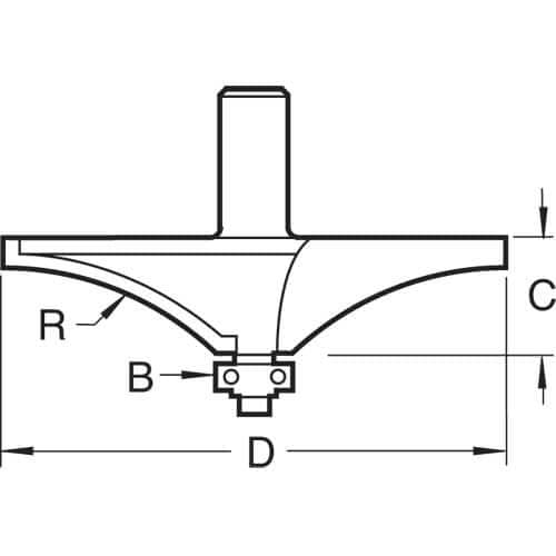 Trend Bearing Guided Hand Rail 51Mm Radius Pk 1 C191X1/2TC