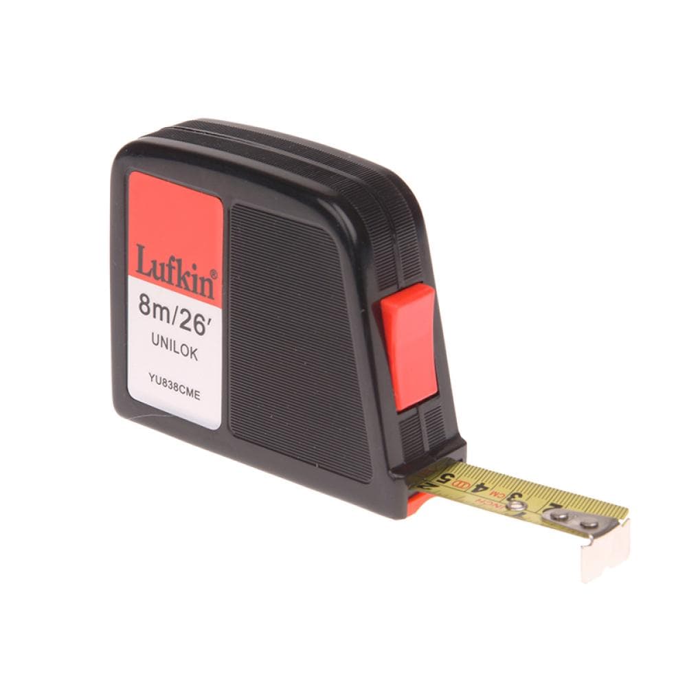 Crescent Lufkin® T0061283811 Yu838Cme Unilok Pocket Tape 8M/26Ft (Width 19Mm)