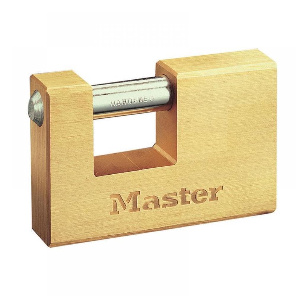 Master Lock 607EURD Rectangular 76Mm Solid Brass Body Shutter Padlock