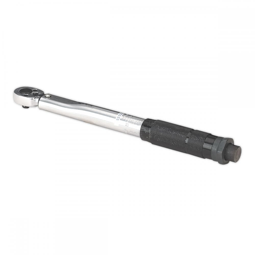 Sealey STW101 Torque Wrench Micrometer Style 1/4inSq Drive 5-25Nm(44-221Lb.in) - Calibrated