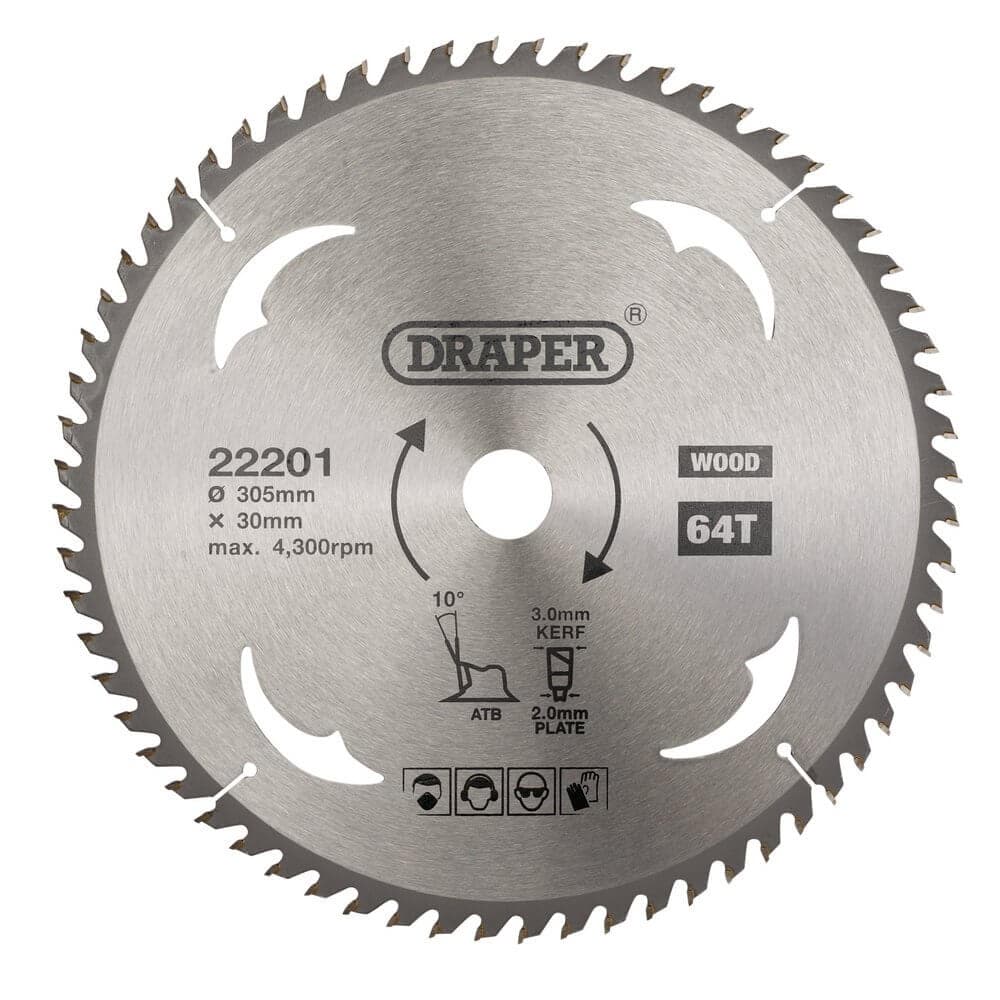 22201 Tct Circular Saw Blade For Wood 305 X 30Mm 64T each