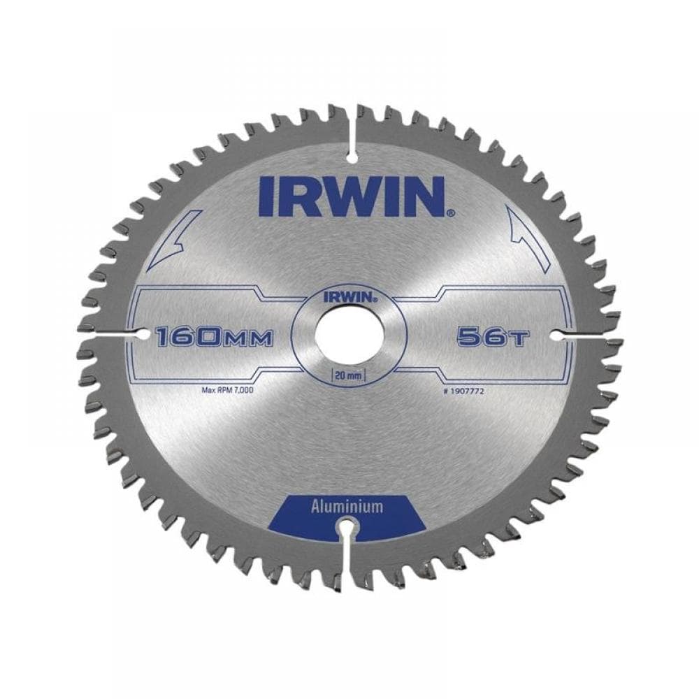 Irwin® 1907772 Professional Aluminium Circular Saw Blade 160 X 20Mm X 56T Tcg