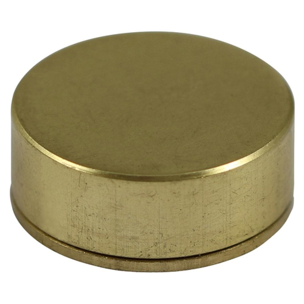 Timco TSC14SBP Threaded Screw Caps - Solid Brass - Satin 14Mm TIMpac 4