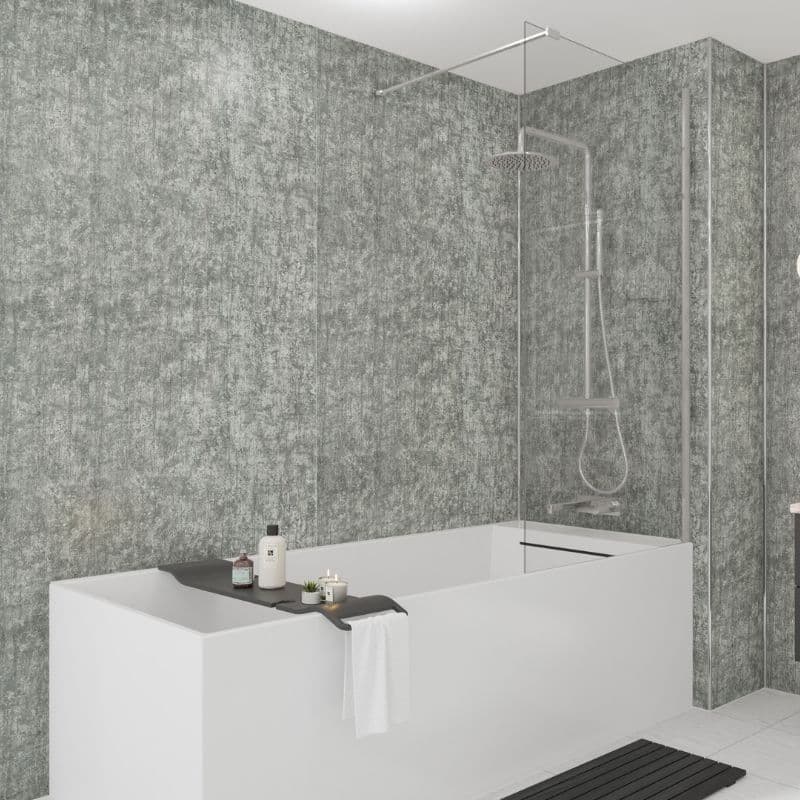 Laminate Wall Panel Tongue & Groove - 880mm x 2420mm x 11mm Platinum Stone