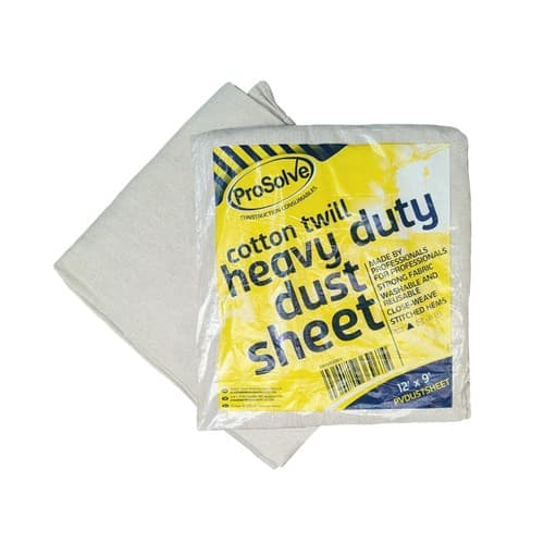 ProSolve Cotton Twill Dust Sheet - 3.6mtr x 2.7mtr