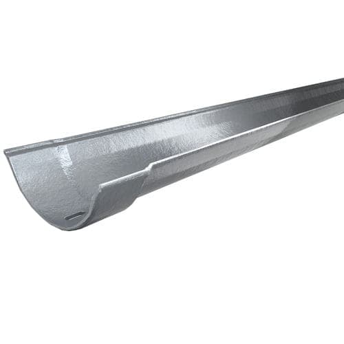 Hargreaves Premier Cast Iron Beaded Half Round Gutter - 115mm x 1829mm Primed