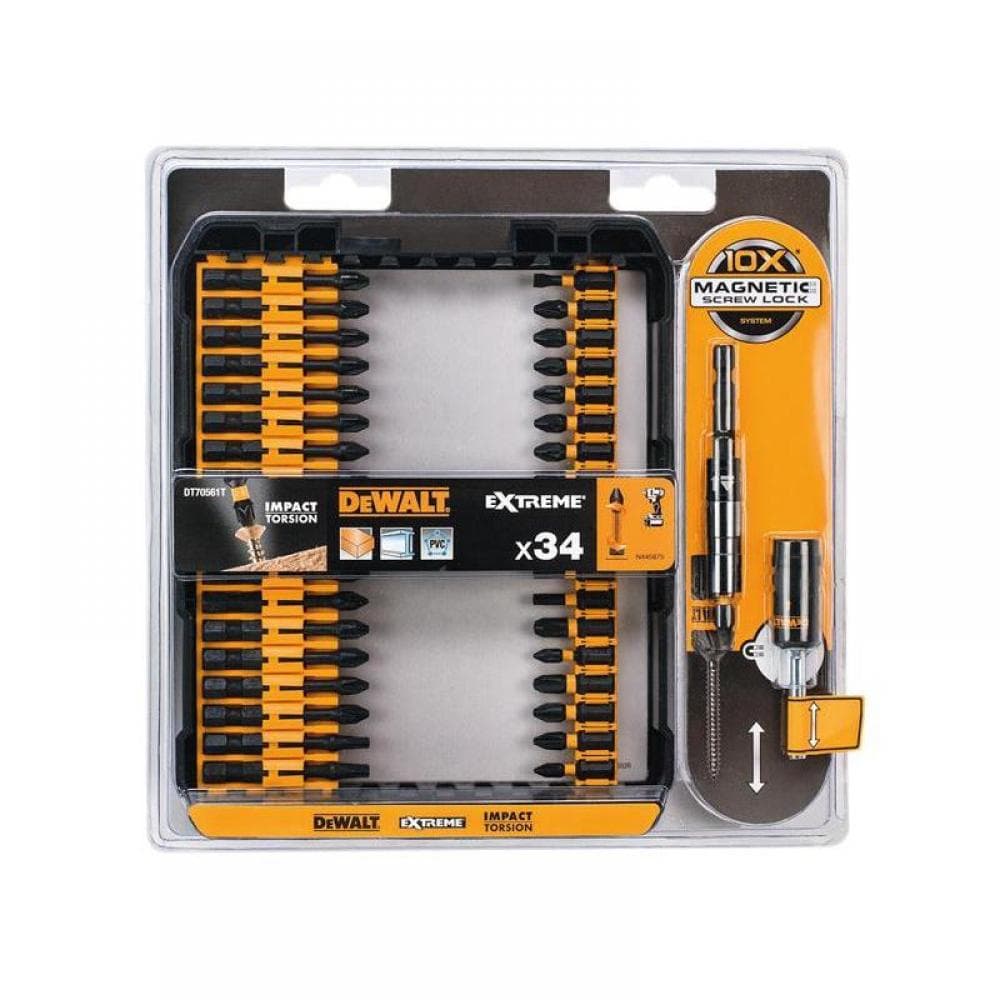 Dewalt DT70561T-QZ Dt70561T Impact Torsion Set + 3In Holder 34 Piece
