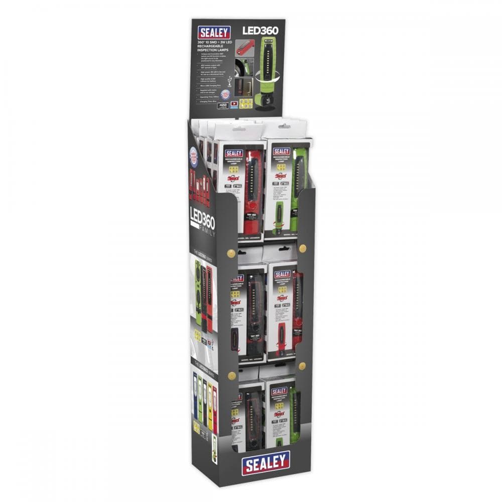 Sealey LED360COMBO2 Led360 Series Inspection Light Combination - Display Pack Of 24